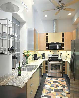 Laser Lofts kitchen