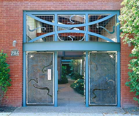 Peacock Lofts entrance Evanston