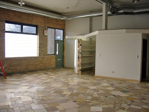 Strange Lofts Turner mosaic floor